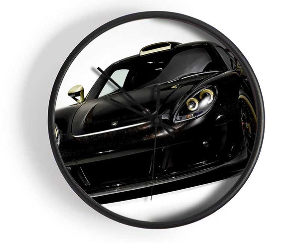 Lamborghini Black Gold Clock - Wallart-Direct UK