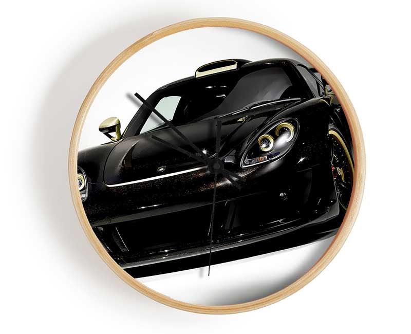 Lamborghini Black Gold Clock - Wallart-Direct UK