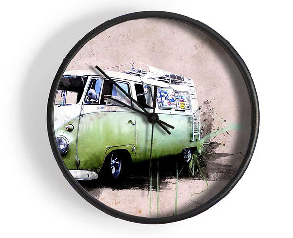 Hippies Van Clock - Wallart-Direct UK