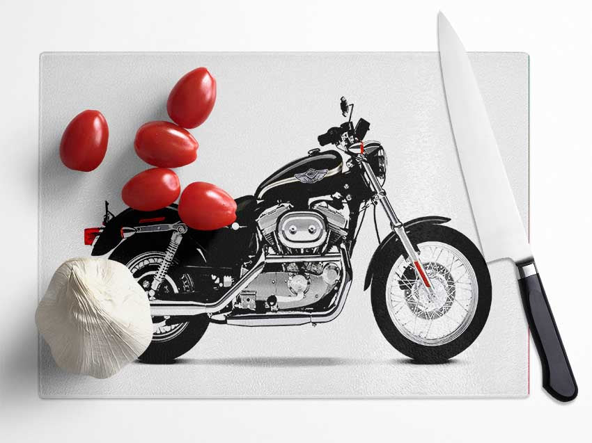 Harley Davidson 2 Glass Chopping Board