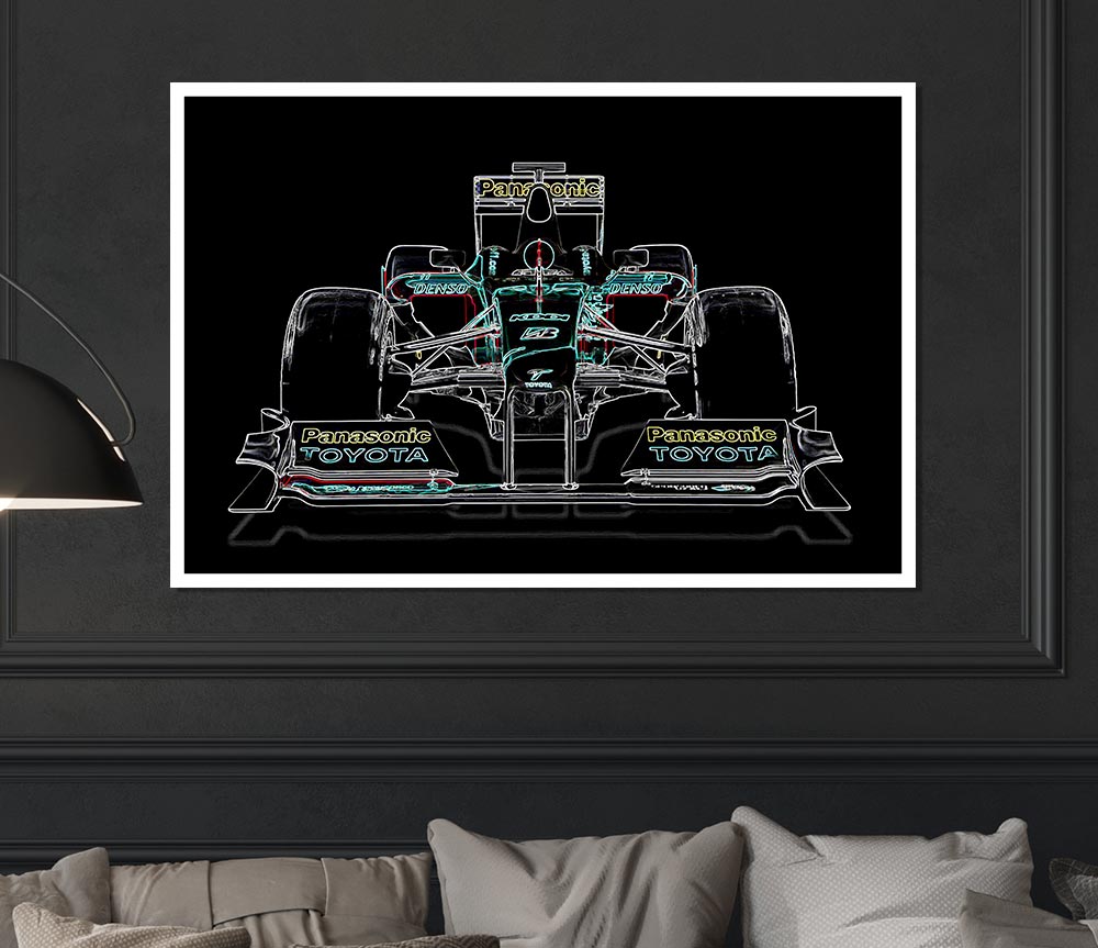 Formula One Print Poster Wall Art