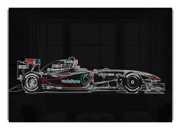 Formula One Side Profile Transport Canvas