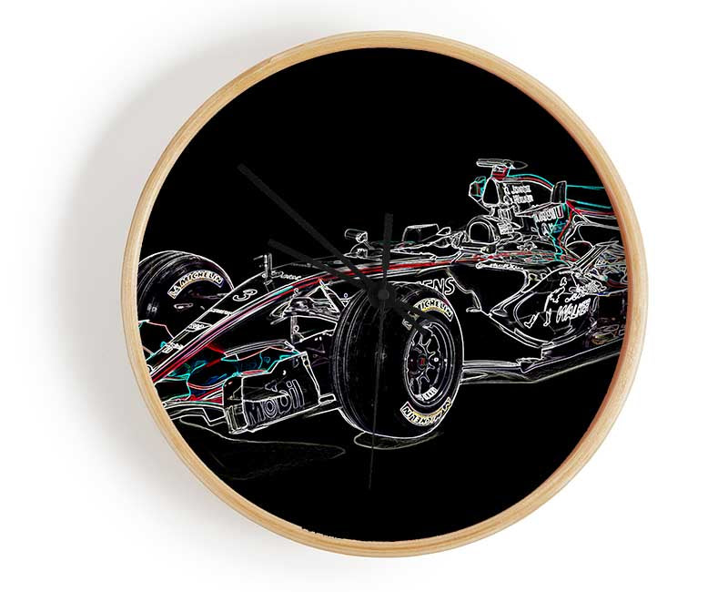 Formula One Side Profile 2 Clock - Wallart-Direct UK