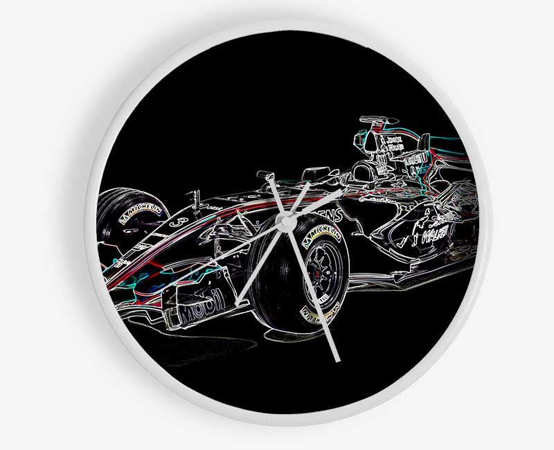 Formula One Side Profile 2 Clock - Wallart-Direct UK