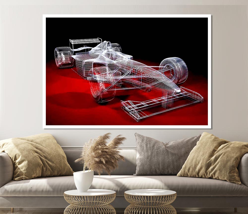 Formula One Prototype Print Poster Wall Art