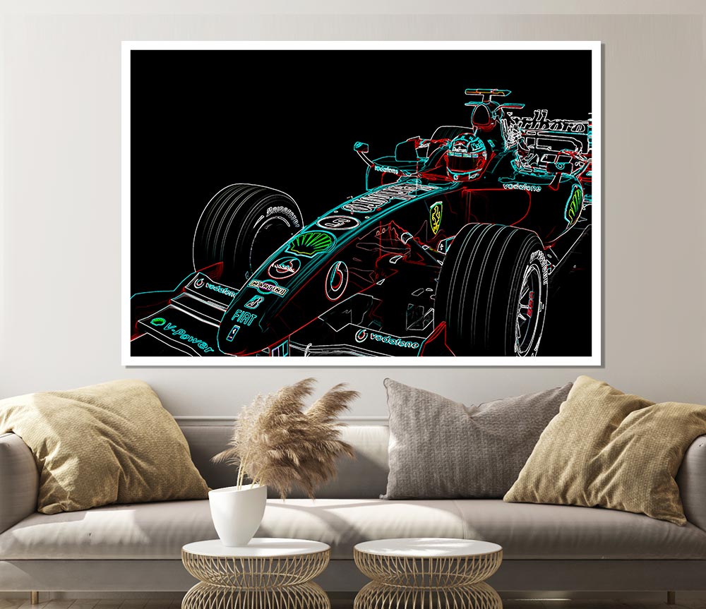 Formula One Profile Print Poster Wall Art