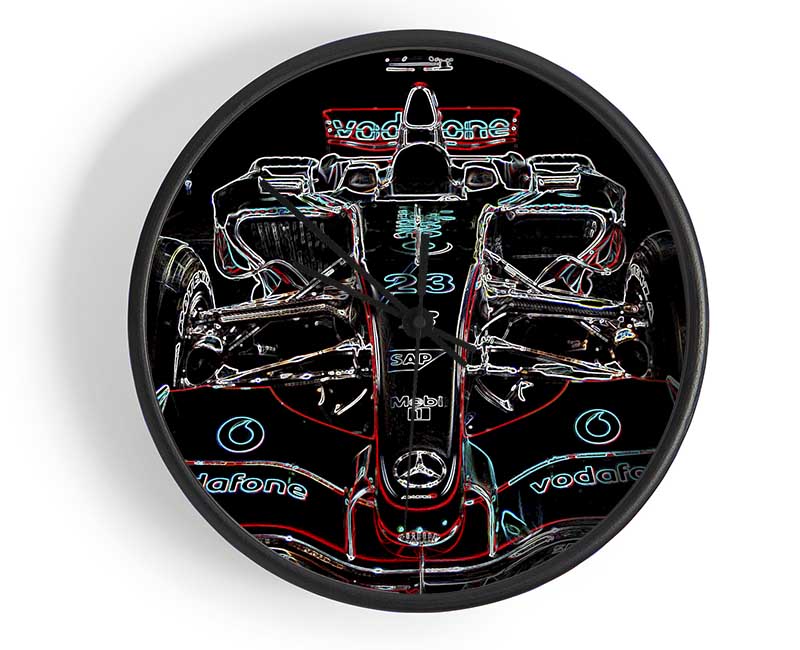 Formula One Pole Postion Clock - Wallart-Direct UK