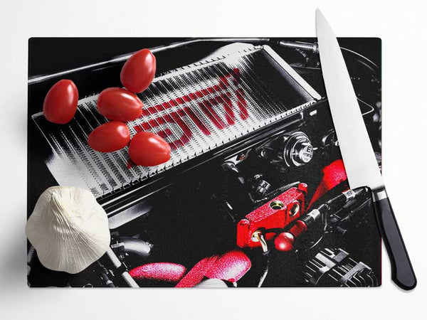 Formula One Engine Glass Chopping Board