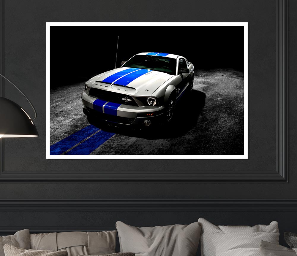 Ford Mustang Shelby Gt500 2013 Print Poster Wall Art