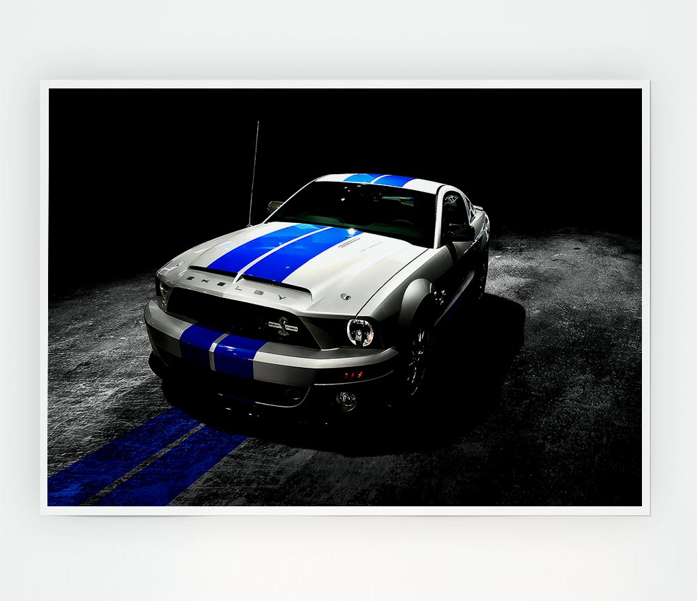 Ford Mustang Shelby Gt500 2013 Print Poster Wall Art