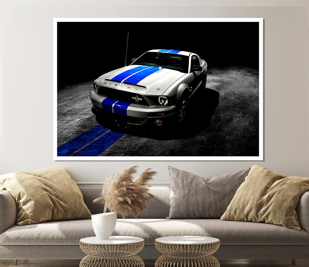 Ford Mustang Shelby Gt500 2013 Print Poster Wall Art