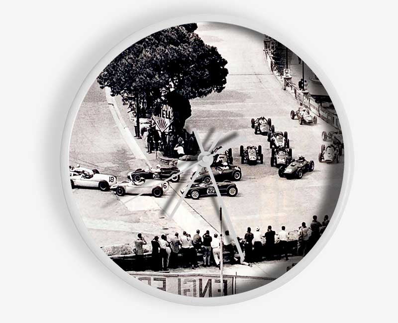 First Formula One At Monty Carlo Clock - Wallart-Direct UK