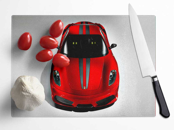 Ferrari F340 Front View Glass Chopping Board