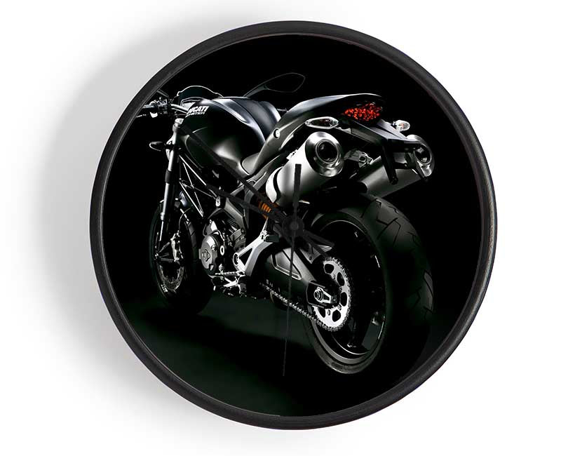 Ducati Motorbike Black Clock - Wallart-Direct UK