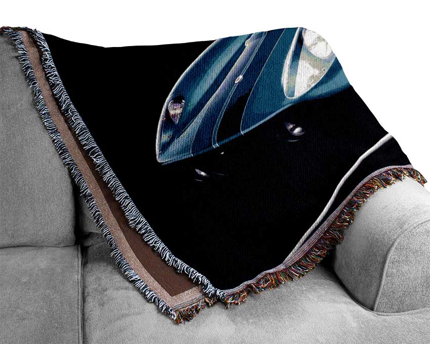 Dodge Viper Electric Blue Woven Blanket