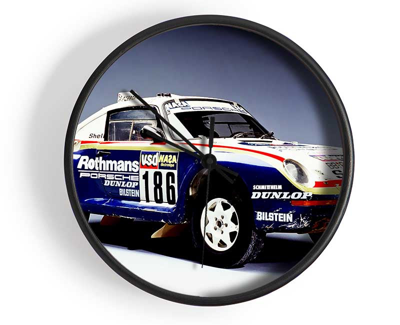 Dakar Rally Porsche Clock - Wallart-Direct UK