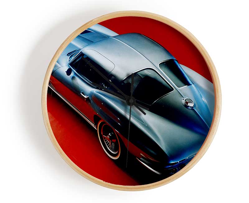 C 1963 Chevrolet Corvette Stingray Clock - Wallart-Direct UK