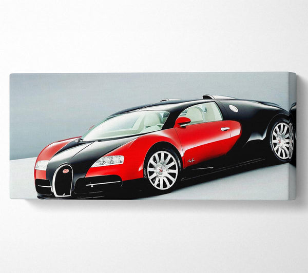 Bugatti Veyron Red And Black Side Profile