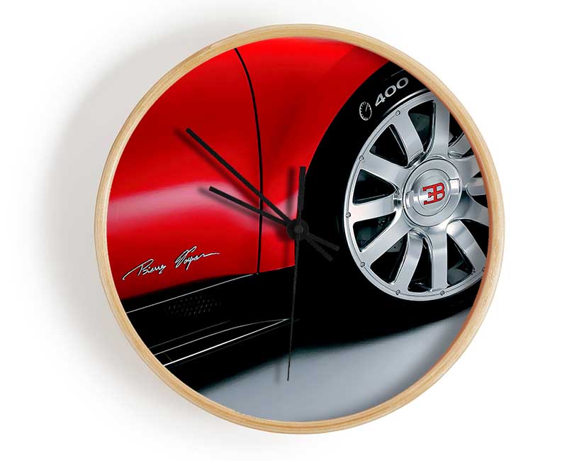 Bugatti Wheel Clock - Wallart-Direct UK