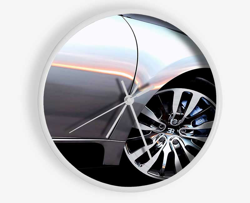 Bugatti Veyron Side Wheel Clock - Wallart-Direct UK