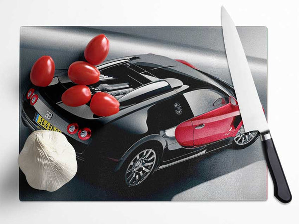 Bugatti Veyron Side Profile Glass Chopping Board