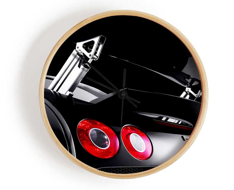 Bugatti Veyron Rear Black Clock - Wallart-Direct UK