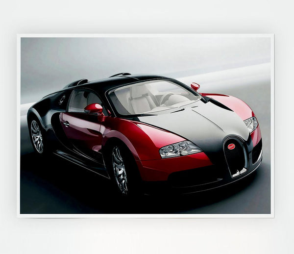 Bugatti Veyron Ready For The Drive Print Poster Wall Art