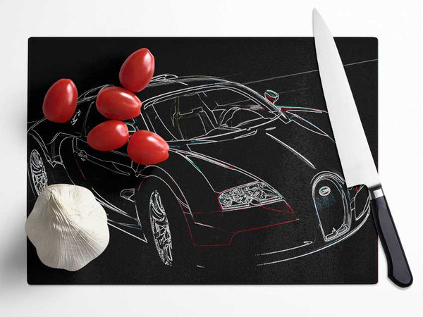 Bugatti Veyron Front Glass Chopping Board