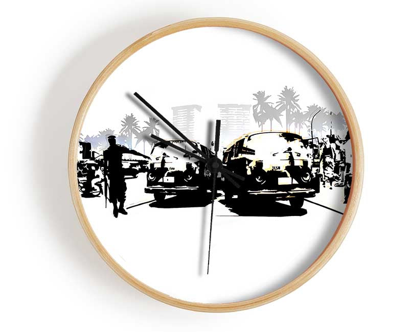 Boy Street Racers Clock - Wallart-Direct UK