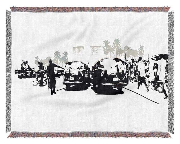 Boy Street Racers Woven Blanket