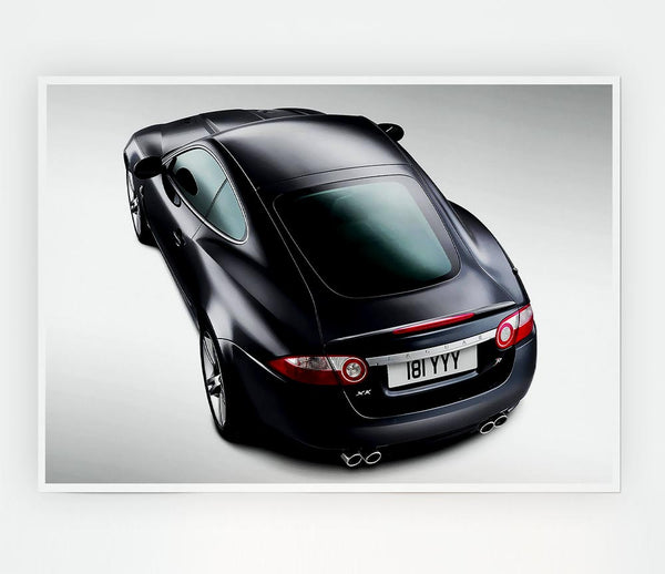 Aston Martin Rear View Print Poster Wall Art