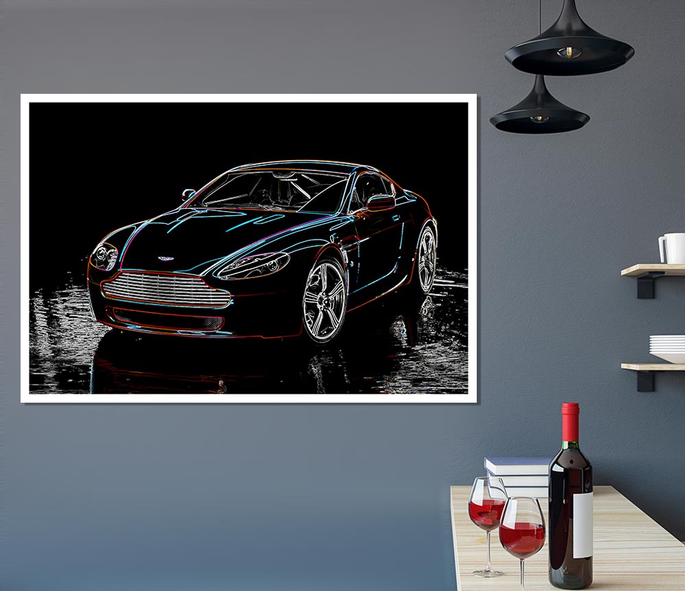 Aston Martin Db9 Print Poster Wall Art