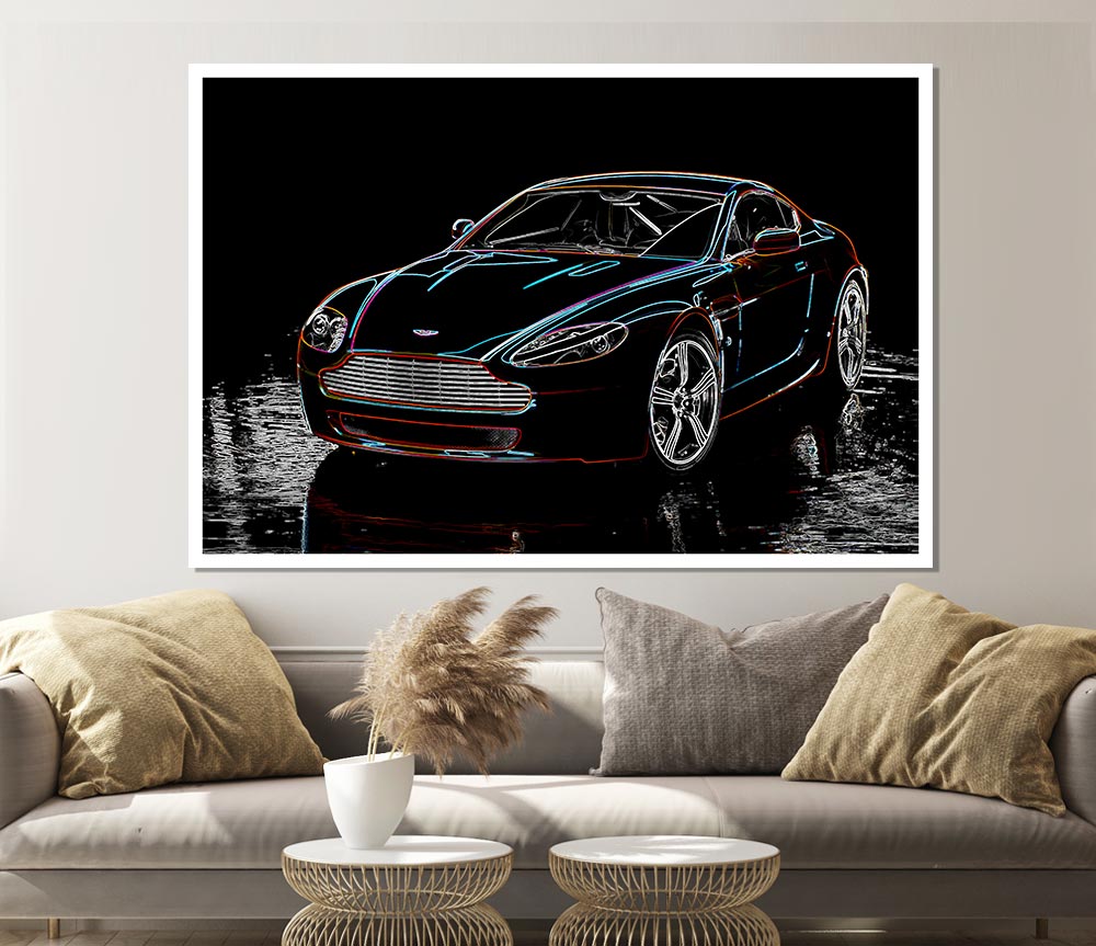 Aston Martin Db9 Print Poster Wall Art