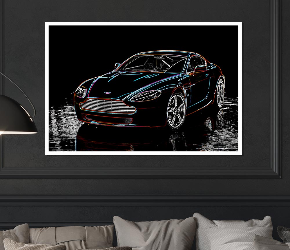 Aston Martin Db9 Print Poster Wall Art