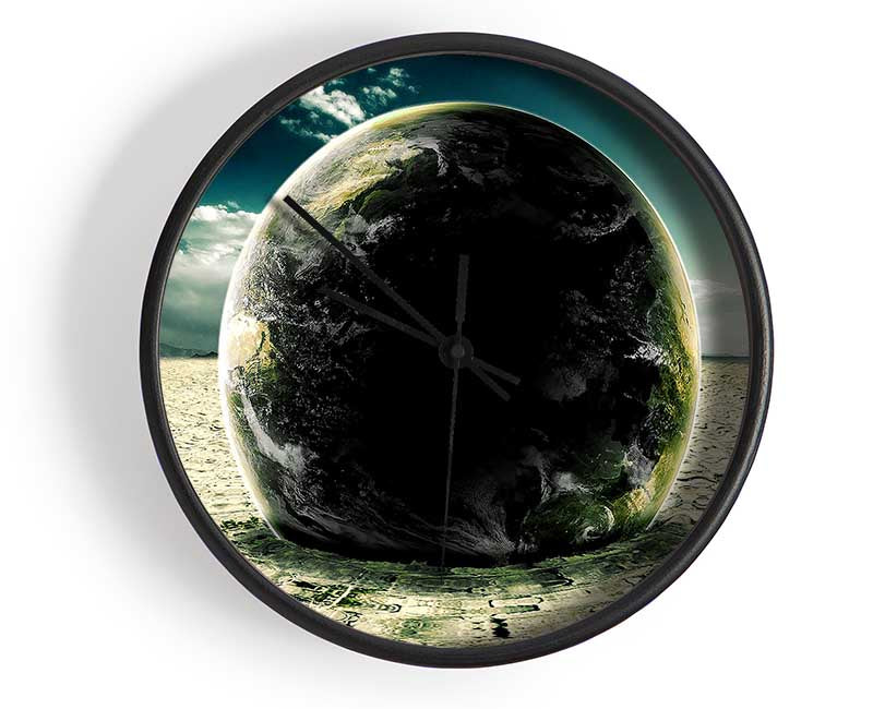 Earth Ripples Clock - Wallart-Direct UK