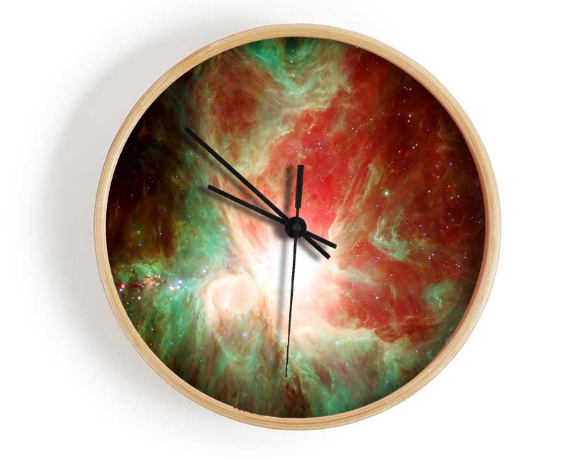 Space Gas Rainbow Clock - Wallart-Direct UK