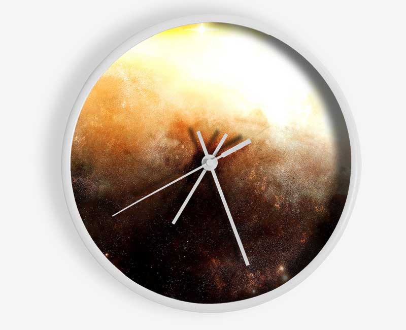 Golden Nebula Clock - Wallart-Direct UK