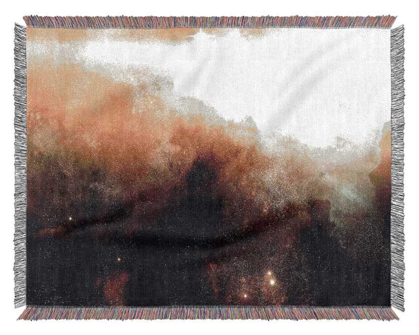 Golden Nebula Woven Blanket