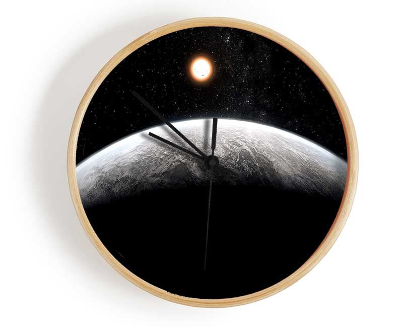 Planet In The Dark Clock - Wallart-Direct UK