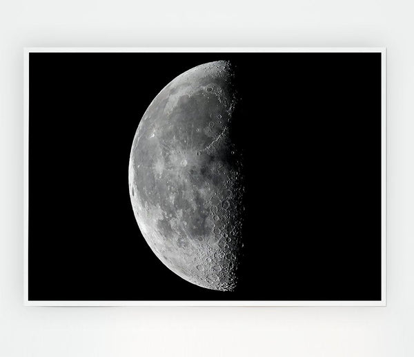 Half Moon Print Poster Wall Art