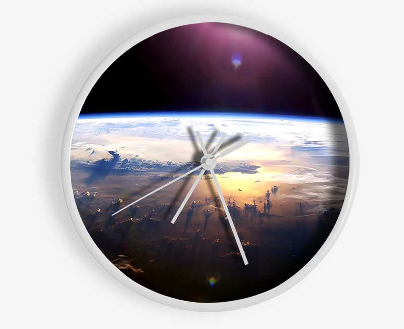 Pacific Ocean From Space Clock - Wallart-Direct UK