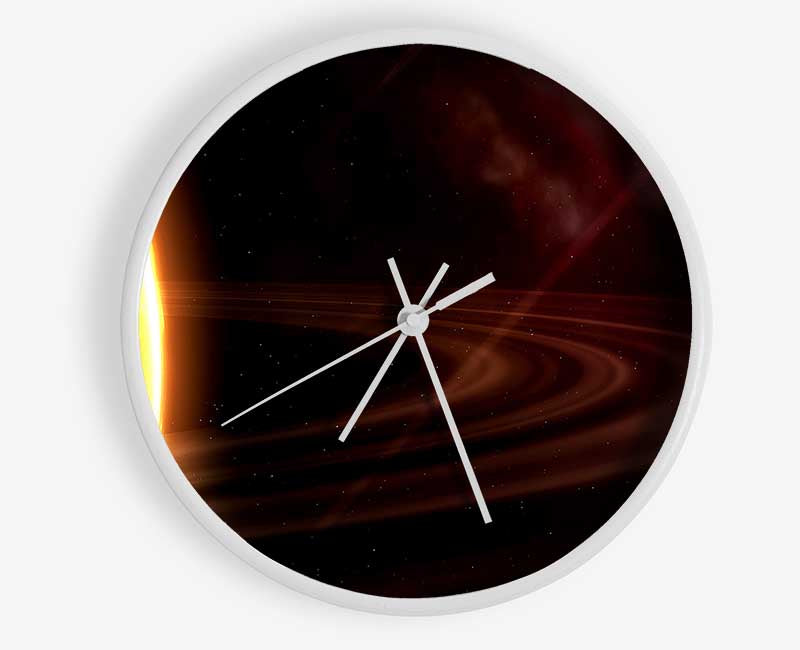 Planet Rings Sun Clock - Wallart-Direct UK