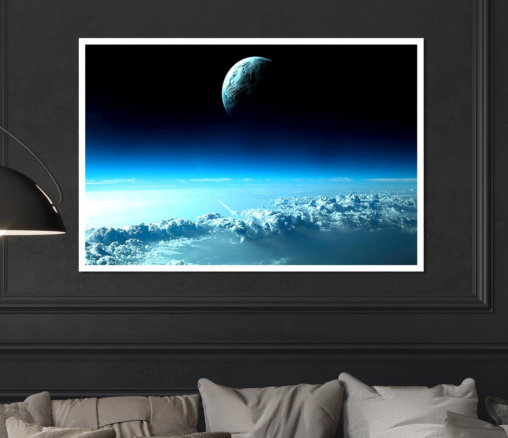 Beautiful Space View Print Poster Wall Art