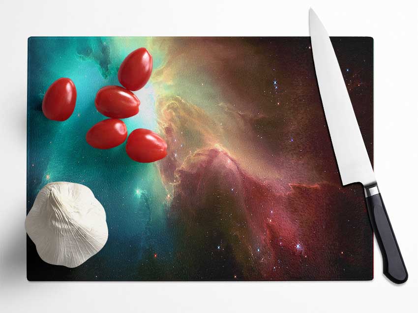 Nebula Sky Glass Chopping Board