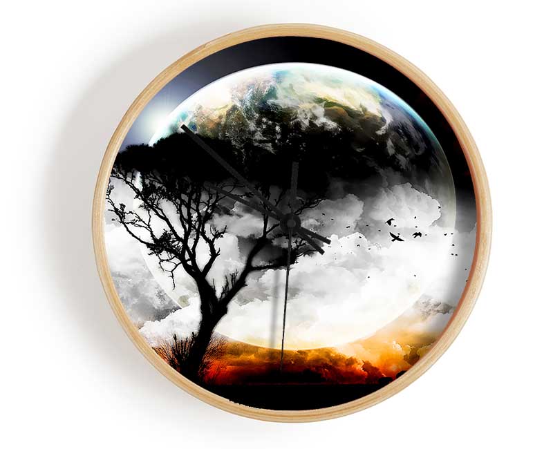 The Earth From Another Planet Clock - Wallart-Direct UK