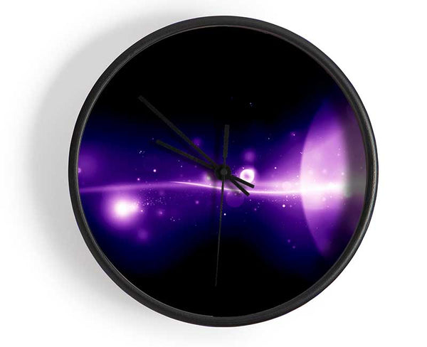 Purple Galaxy Clock - Wallart-Direct UK