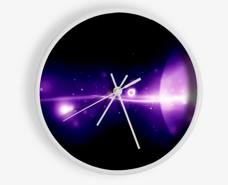 Purple Galaxy Clock - Wallart-Direct UK