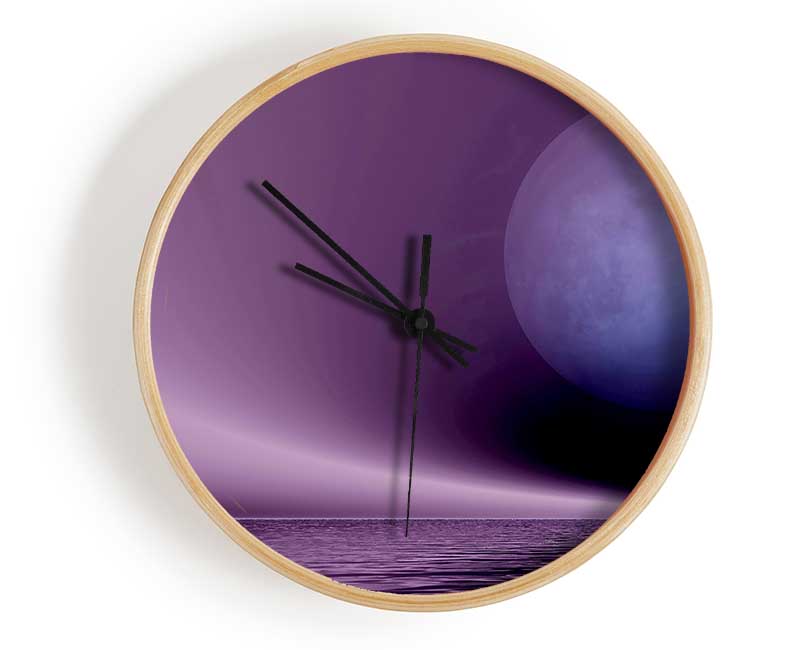 Lavender Moon Clock - Wallart-Direct UK