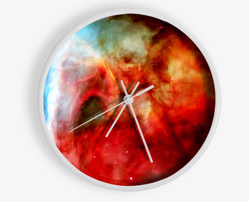 Stunning Colours Of Space Clock - Wallart-Direct UK