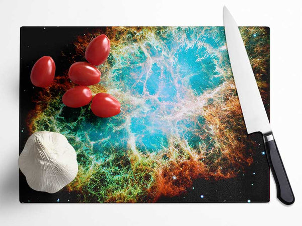 Planets Wonders Glass Chopping Board